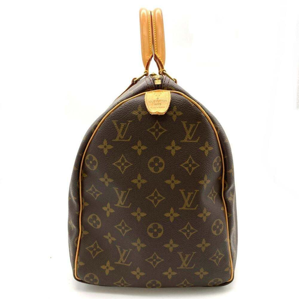 LOUIS VUITTON Authentic Brown Monogram Canvas Keepall 45 Boston Bag - Picture 3 of 9